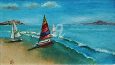 "Azure Coast (IV)" 绘画 标题为“"Azure Coast (IV)"” 由Arthuris, 原创艺术品, 油