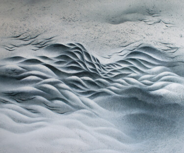 Painting titled "Silence of a star" by Francesca Borgo, Original Artwork, Acrylic