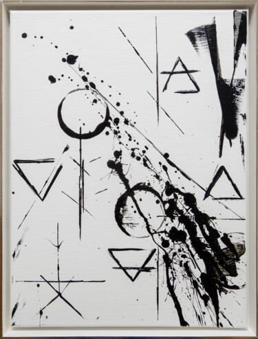 Malerei mit dem Titel "You know?" von Björn Wiedemann, Original-Kunstwerk, Acryl