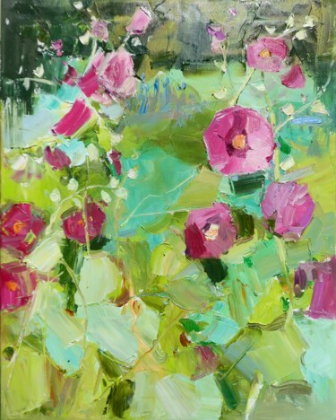 Mallow painting Peinture intitulée "Mallow painting" par Yehor Dulin, Œuvre d'art originale, Huile