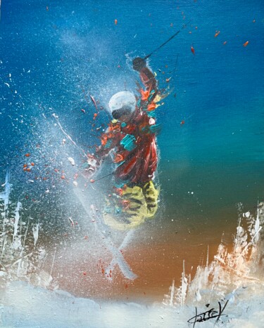 Schilderij getiteld "Jump!!" door Claire Morand, Origineel Kunstwerk, Acryl