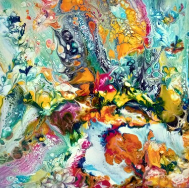 Peinture intitulée "Boréal" par Bernard Drai, Œuvre d'art originale, Acrylique