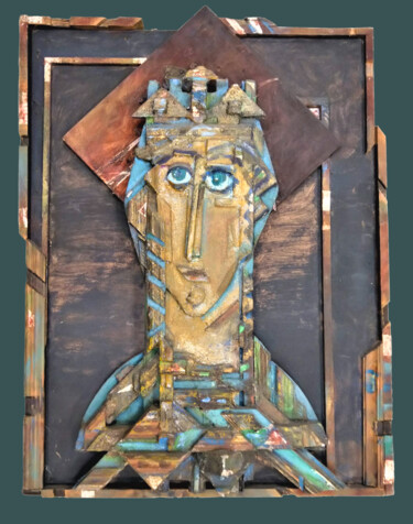 Sculpture titled "Непокоримая" by Leonid Feodor, Original Artwork, Wood