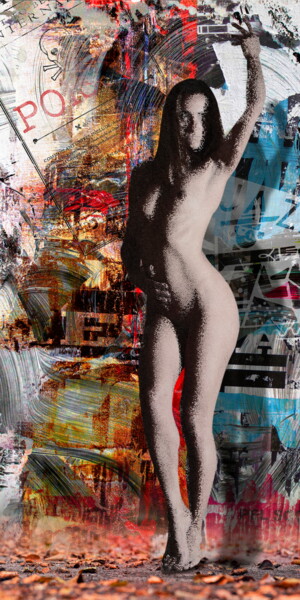 L'affiche 数字艺术 标题为“L'affiche” 由Franck Rozet, 原创艺术品, 数字油画 安装在铝上