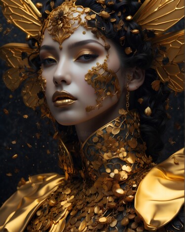数字艺术 标题为“Golden” 由Hazel, 原创艺术品, AI生成的图像