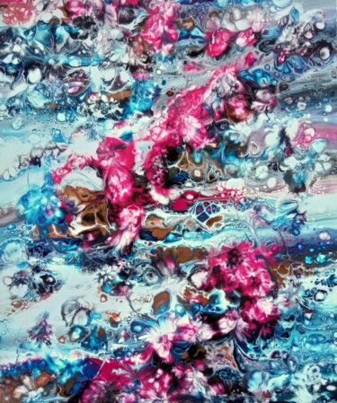 Painting titled "Naissance" by Bernard Drai, Original Artwork, Acrylic