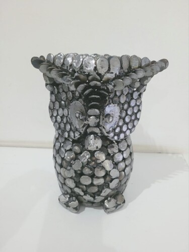 "BUHO HUGO" başlıklı Heykel Alejandro Henriksen tarafından, Orijinal sanat, Metaller
