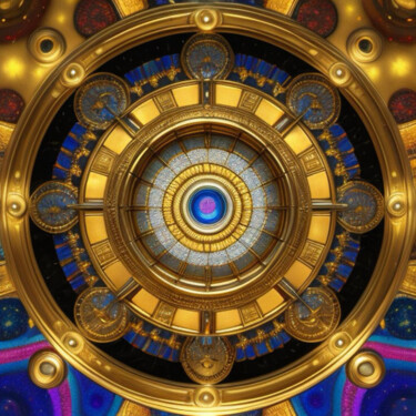 Digital Arts titled "Abstract crystals i…" by Davina Dugnas, Original Artwork, 2D Digital Work