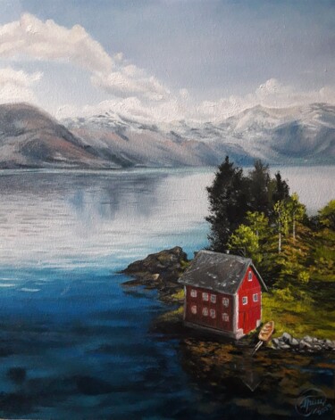 Fisherman's Cove "Рыбацкая бухта" 제목이 "Fisherman's Cove "Р…"인 미술작품 Александр Гриценко로, 원작, 기름