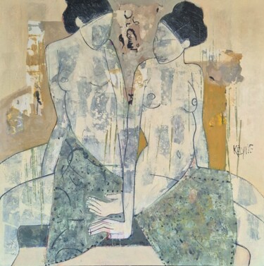 绘画 标题为“APPARTENANCE” 由Kélyne, 原创艺术品, 油