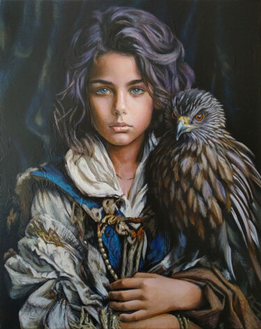 Pittura intitolato "Ariel" da Mykola Koidan, Opera d'arte originale, Olio