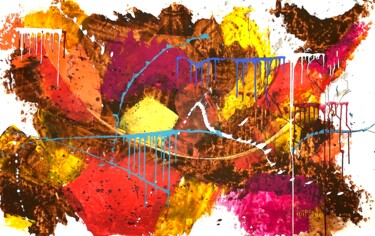 "Abstrait N°23" başlıklı Tablo Willigo tarafından, Orijinal sanat, Akrilik
