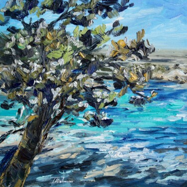 Southern France Peinture intitulée "Southern France" par Liza Illichmann, Œuvre d'art originale, Huile Monté sur Carton