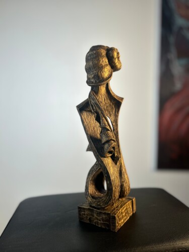 "Reflexion" başlıklı Heykel Alvaro Hernandez Reyes tarafından, Orijinal sanat, Ahşap
