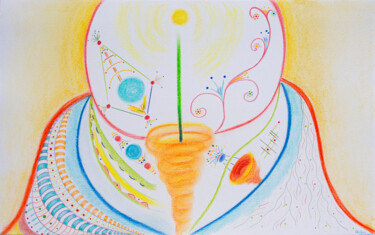 제목이 "Naissance d’une éto…"인 그림 Anne Laure Klein로, 원작, 파스텔