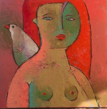 "Love" başlıklı Tablo Katerina Sapozhkova tarafından, Orijinal sanat, Petrol Ahşap Sedye çerçevesi üzerine monte edilmiş