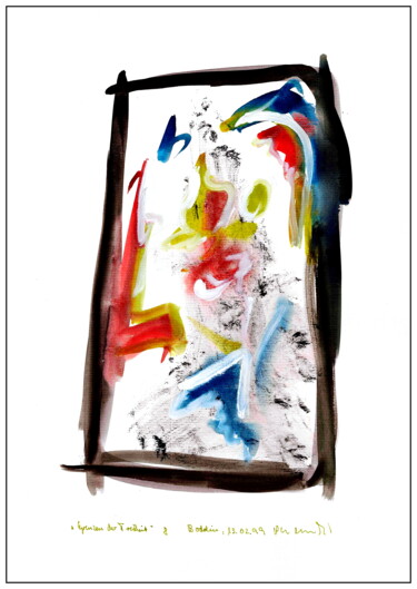 Malerei mit dem Titel ""Grenzen der Freihe…" von Gerhard Pollheide, Original-Kunstwerk, Acryl
