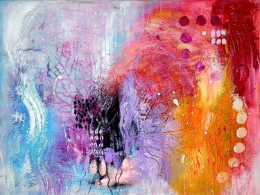 Malerei mit dem Titel "Field of hope" von Sylvia Eder, Original-Kunstwerk, Acryl Auf Keilrahmen aus Holz montiert