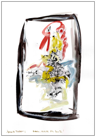 Malerei mit dem Titel ""Grenzen der Freihe…" von Gerhard Pollheide, Original-Kunstwerk, Acryl