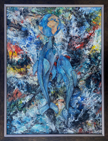 Painting titled "Zerbrechliches Glei…" by Rosa Bittner, Original Artwork, Acrylic