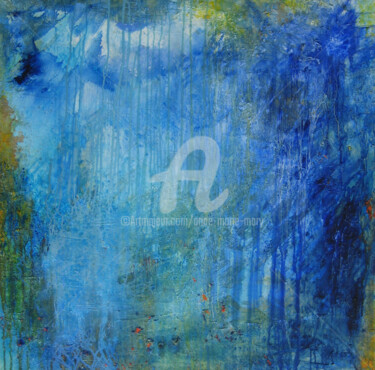 Peinture intitulée "Il pleut...le soleil" par Anne-Marie Mary, Œuvre d'art originale, Huile Monté sur Châssis en bois