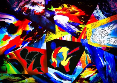 Arts numériques intitulée "Fishing in troubled…" par Zykram, Œuvre d'art originale, Travail numérique 2D
