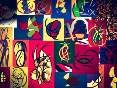 Arts numériques intitulée "Logo Land" par Zykram, Œuvre d'art originale, Travail numérique 2D