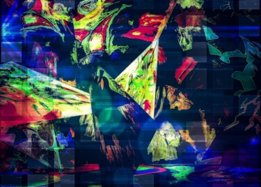 Arts numériques intitulée "On one side of the…" par Zykram, Œuvre d'art originale, Travail numérique 2D