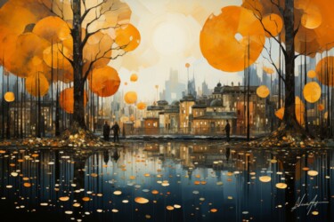 Contrasti Di Paesaggio "Contrasti Di Paesag…" başlıklı Dijital Sanat Andrea La Martina (NEXA ART) tarafından, Orijinal sanat, Dijital Kolaj Ahşap S…