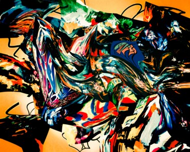 Arts numériques intitulée "Crazy circus" par Zykram, Œuvre d'art originale, Travail numérique 2D