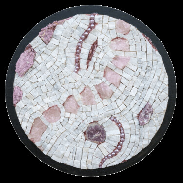 Sculpture intitulée "Ecoute de la matière" par Fabienne Le Pajolec, Œuvre d'art originale, Mosaïque Monté sur Autre panneau…