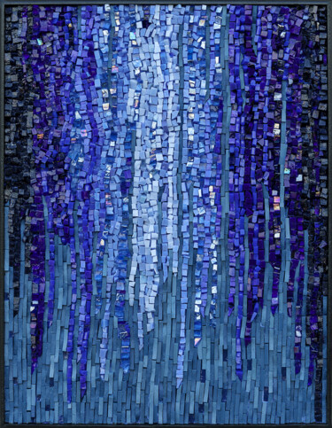 雕塑 标题为“Reflets de Lumière” 由Fabienne Le Pajolec, 原创艺术品, 镶嵌 安装在其他刚性面板上