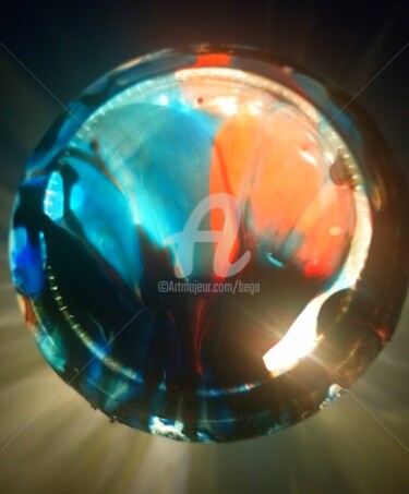 Design titled "Tulipes bleue et ro…" by Bega, Original Artwork, Table art