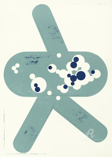 "Space Invaders 7." başlıklı Tablo Petr Strnad tarafından, Orijinal sanat, Akrilik