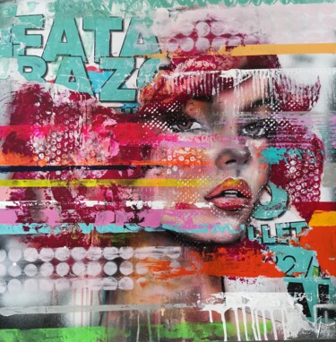 Schilderij getiteld "Sweet harmony" door Gil Kd, Origineel Kunstwerk, Acryl Gemonteerd op Frame voor houten brancard