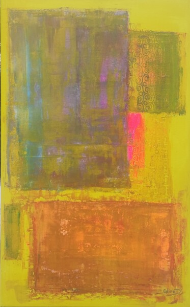 Painting titled "Autentyczność" by Celina Drzewiecka, Original Artwork, Acrylic Mounted on Wood Stretcher frame