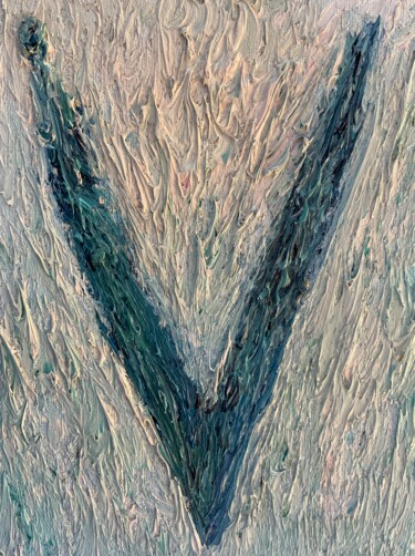Painting titled "V-FACTOR" by Lautir, Original Artwork, Oil