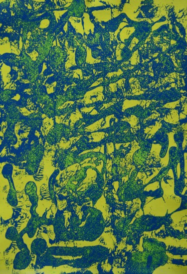 Peinture intitulée "Under the Microscope" par Małgorzata Wartołowicz (Margot Sophie), Œuvre d'art originale, Acrylique