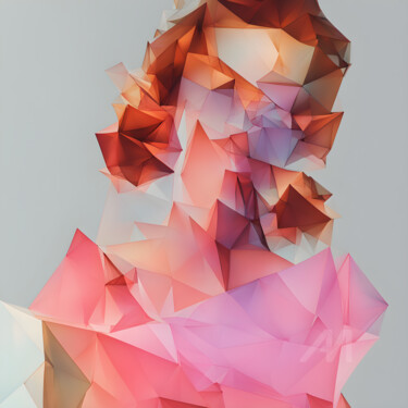 数字艺术 标题为“Abstract Portrait” 由Graphicnoir, 原创艺术品, AI生成的图像