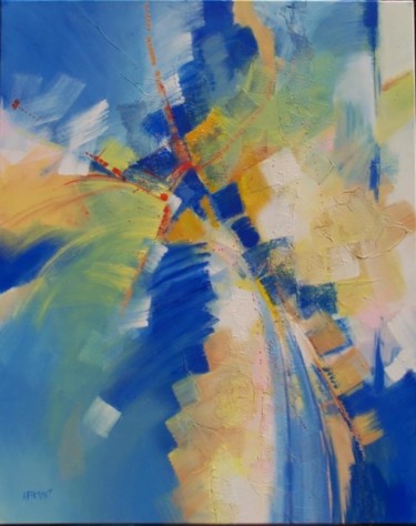 Peinture intitulée "...  eglog !   80x1…" par Anne-Frédérique Ferret, Œuvre d'art originale, Huile