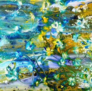 Painting titled "Printemps" by Bernard Drai, Original Artwork, Acrylic