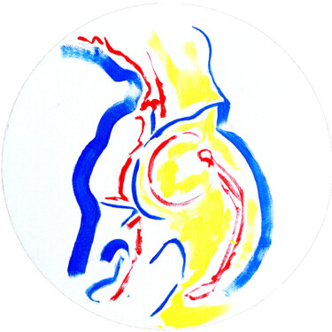 绘画 标题为“Embodiment of Femin…” 由Anna Gaikovich, 原创艺术品, 丙烯 安装在纸板上