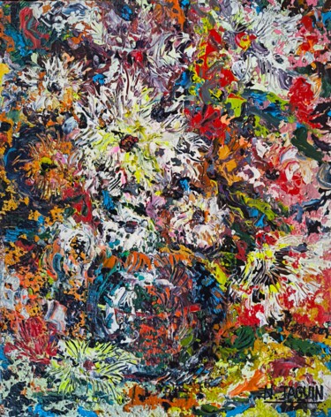 "Maïa" başlıklı Tablo Nathalie Jaguin tarafından, Orijinal sanat, Akrilik Ahşap panel üzerine monte edilmiş