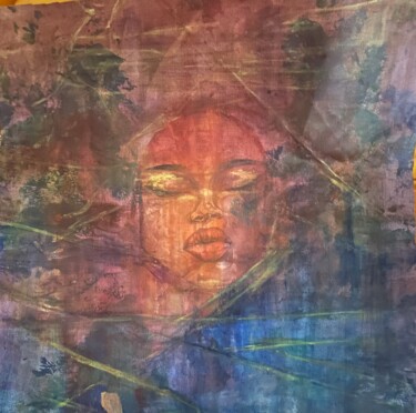 Malerei mit dem Titel "Ajaka" von Seyi Adeoye, Original-Kunstwerk, Acryl