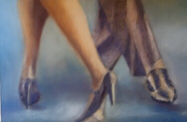 Disegno intitolato "Les danseurs" da Laurence Masson, Opera d'arte originale, Pastello Montato su Alluminio