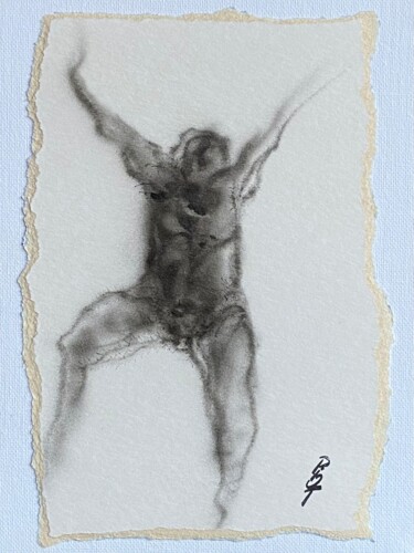Painting titled "Sans titre 4" by Christian Piot, Original Artwork, Airbrush