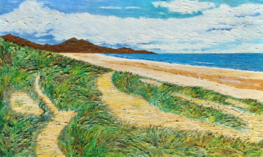 Pintura intitulada "Baie Irlandaise" por Jicé, Obras de arte originais, Óleo