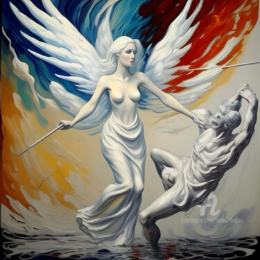Digital Arts titled "Inferno Evadere IV" by Davina Dugnas, Original Artwork, 2D Digital Work