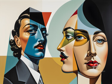Arts numériques intitulée "REGARDS" par Graphicnoir, Œuvre d'art originale, Image générée par l'IA