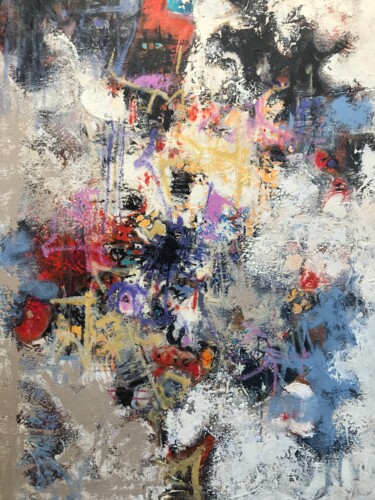 Painting titled "Sans titre 67" by Jean Brisé, Original Artwork, Acrylic Mounted on Wood Stretcher frame